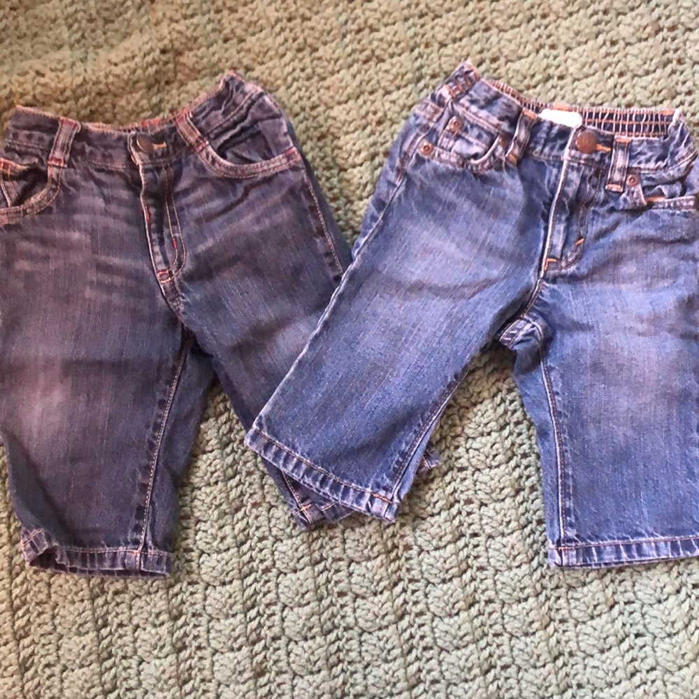 (2) Old Navy Baby Jeans 6-12 Month EUC